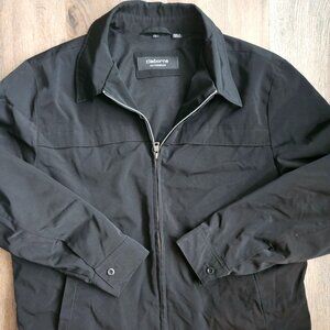 Claiborne Outerwear Men’s Black Zip Up Coat Size Large